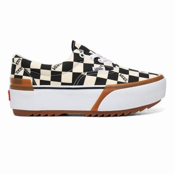 Vans Checkerboard Era Stacked - Naisten Platform kengät - Monivärinen/Valkoinen